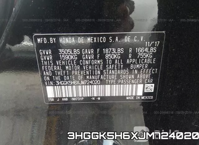 3HGGK5H6XJM724020 фото 10