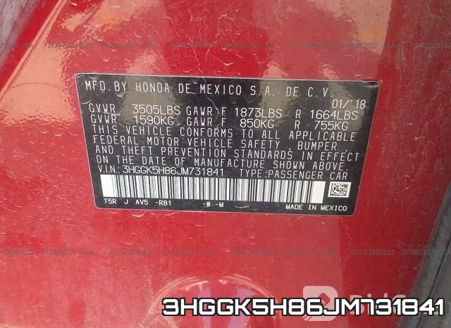 3HGGK5H86JM731841 фото 10