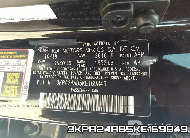 3KPA24AB5KE169849 фото 10