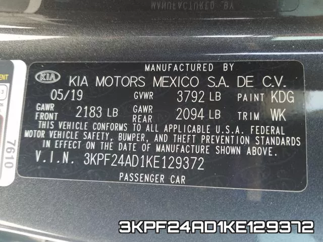 3KPF24AD1KE129372 фото 2