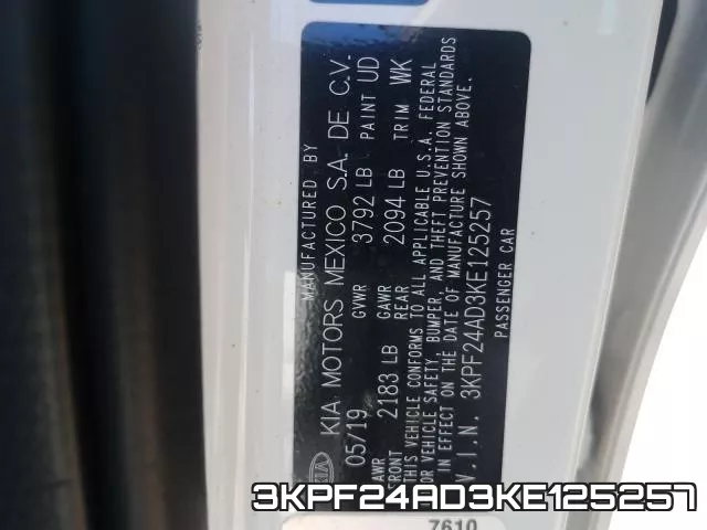 3KPF24AD3KE125257 фото 2