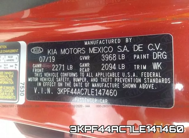 3KPF44AC7LE147460 фото 10