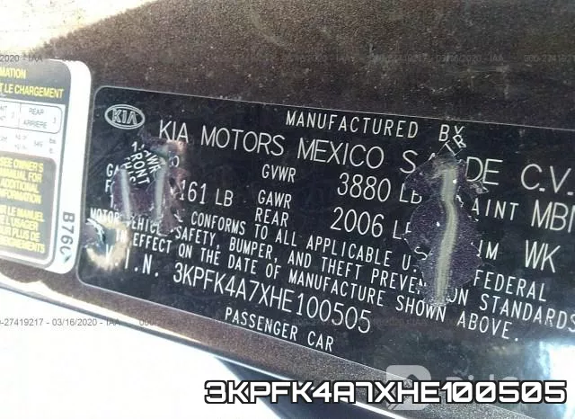 3KPFK4A7XHE100505 фото 10