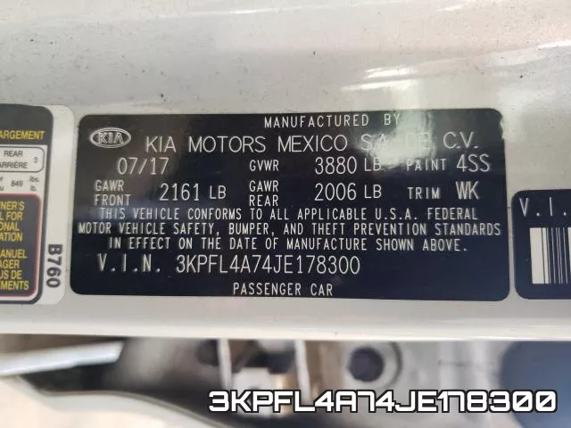 3KPFL4A74JE178300 фото 2