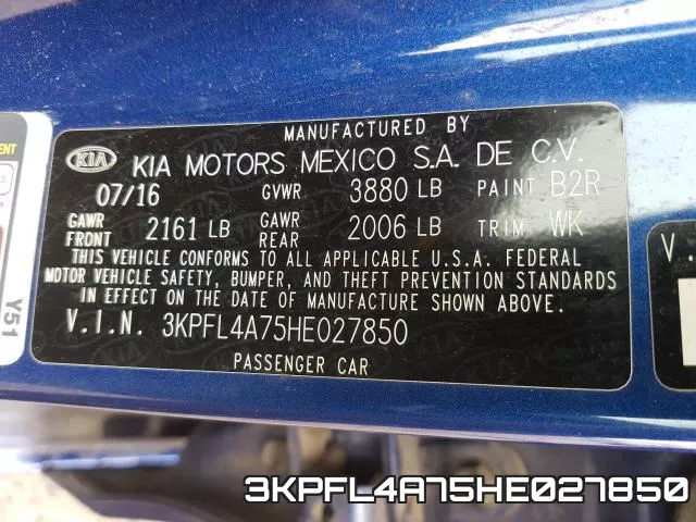 3KPFL4A75HE027850 фото 2