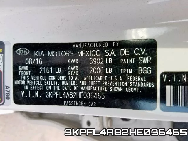 3KPFL4A82HE036465 фото 2