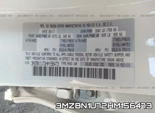 3MZBN1U72HM156473 фото 10