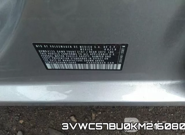 3VWC57BU0KM216080 фото 10