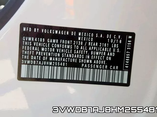 3VWDB7AJ8HM255481 фото 2