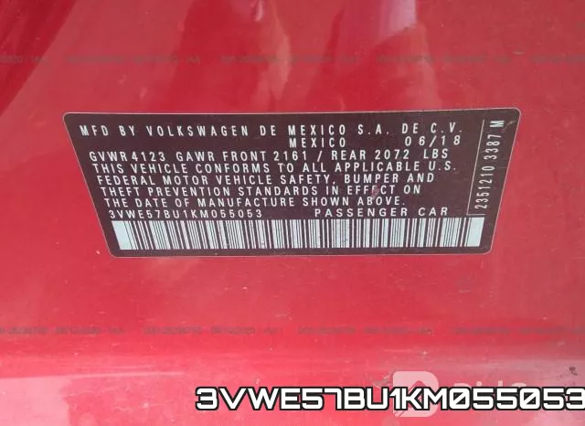 3VWE57BU1KM055053 фото 10