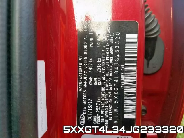 5XXGT4L34JG233320 фото 2
