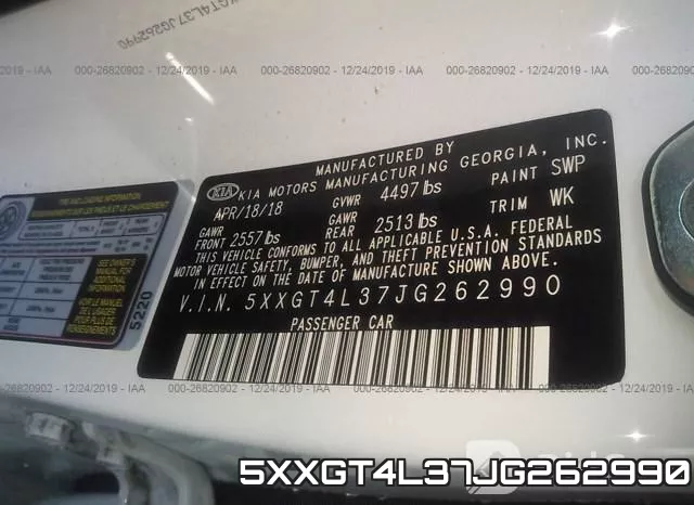 5XXGT4L37JG262990 фото 10