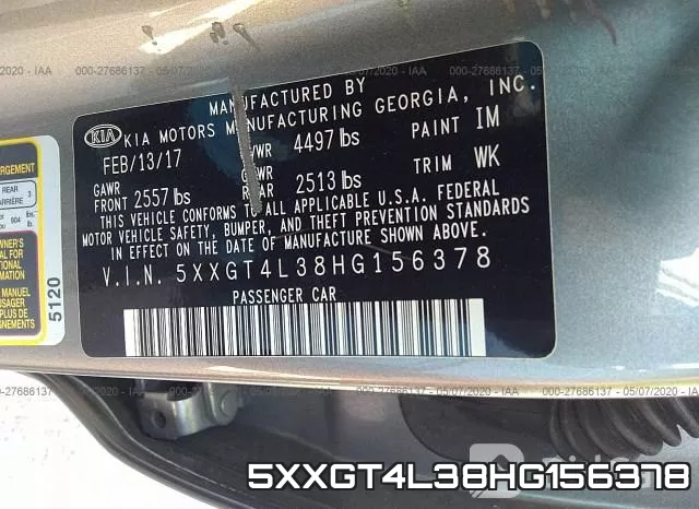 5XXGT4L38HG156378 фото 10