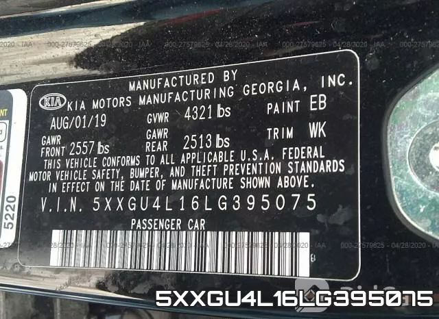 5XXGU4L16LG395075 фото 10