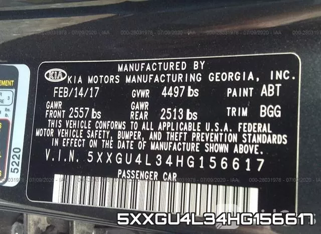 5XXGU4L34HG156617 фото 10