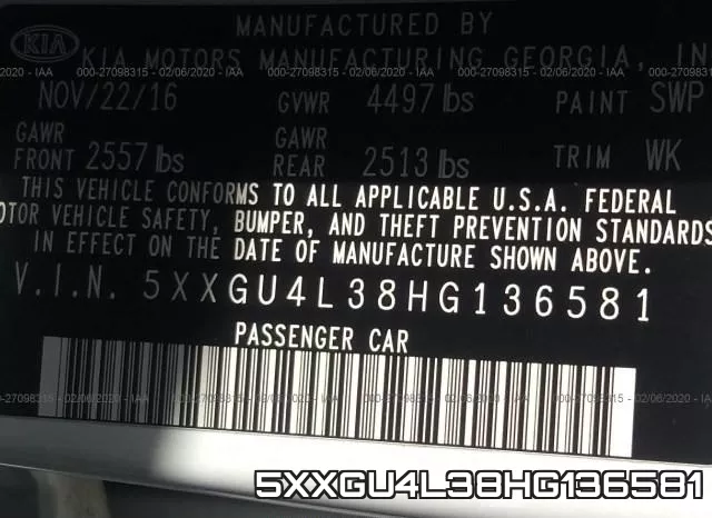 5XXGU4L38HG136581 фото 10