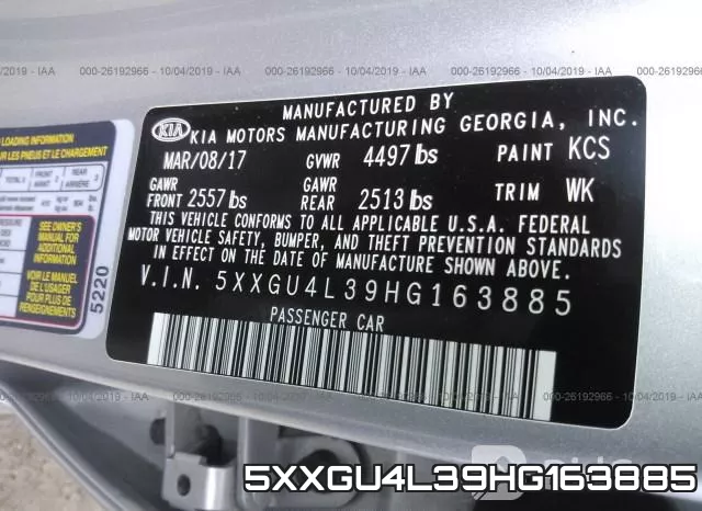 5XXGU4L39HG163885 фото 10