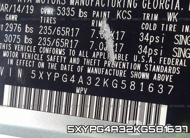 5XYPG4A32KG581637 фото 10