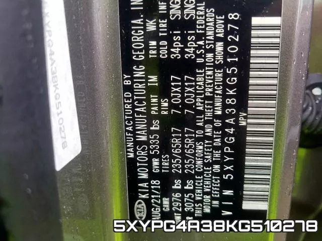 5XYPG4A38KG510278 фото 2