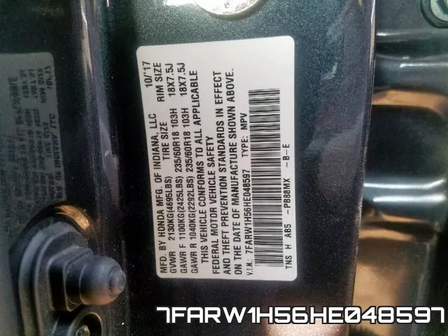 7FARW1H56HE048597 фото 2