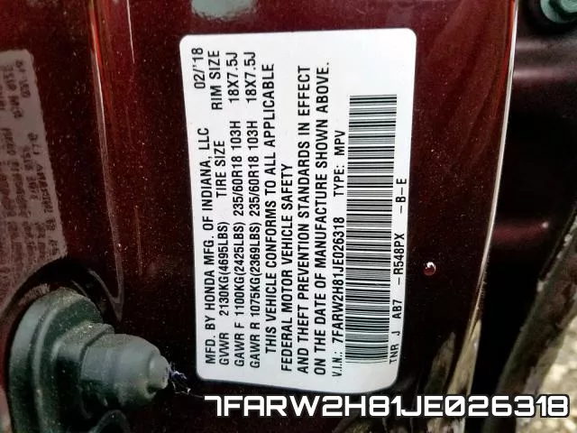 7FARW2H81JE026318 фото 2