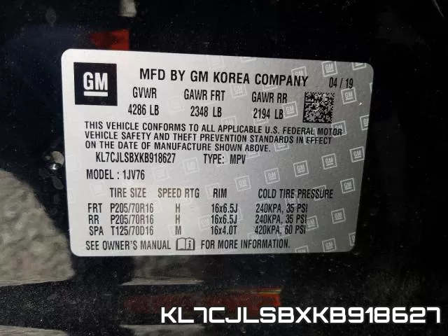 KL7CJLSBXKB918627 фото 2