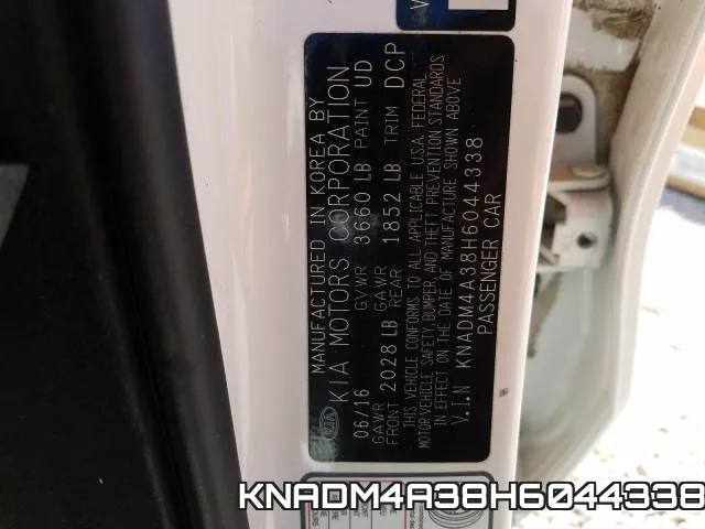 KNADM4A38H6044338 фото 2