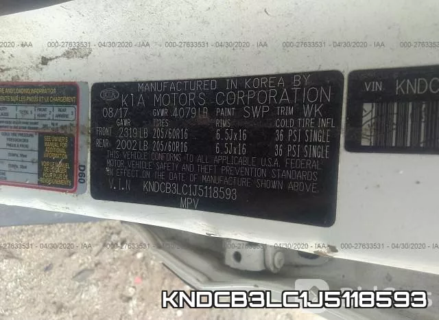 KNDCB3LC1J5118593 фото 10