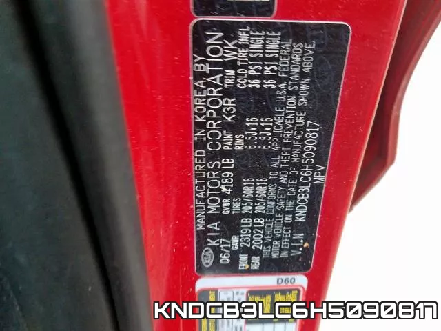KNDCB3LC6H5090817 фото 2