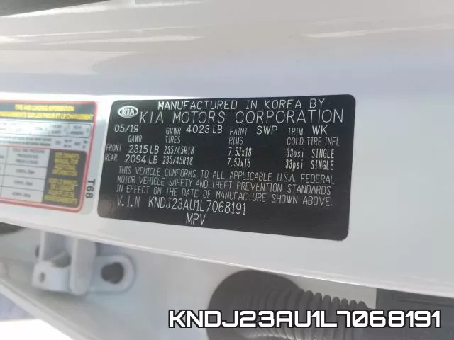 KNDJ23AU1L7068191 фото 2