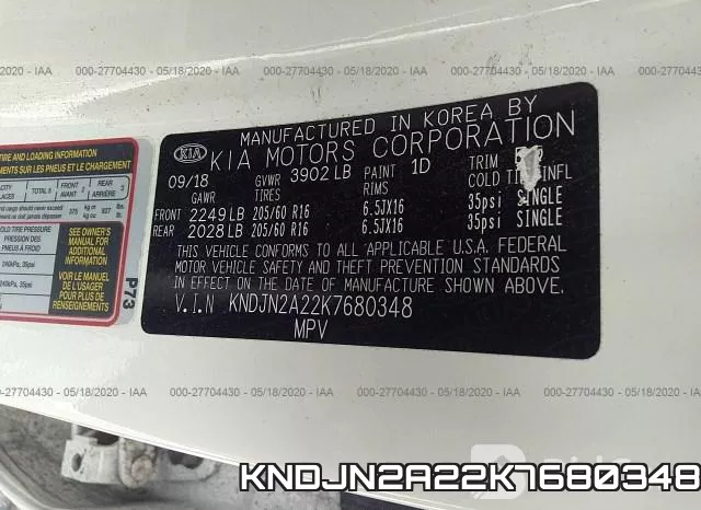 KNDJN2A22K7680348 фото 10