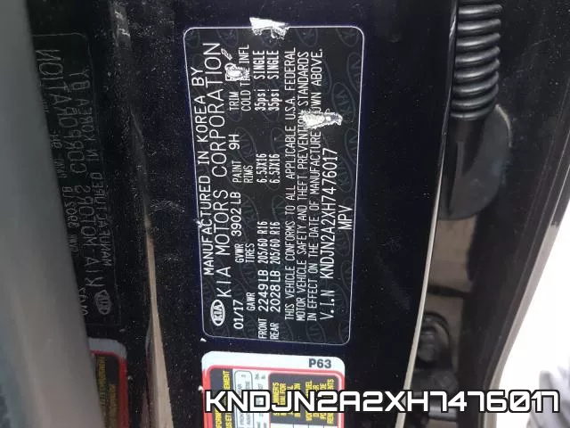 KNDJN2A2XH7476017 фото 2