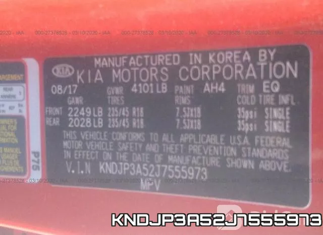 KNDJP3A52J7555973 фото 10