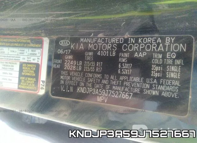 KNDJP3A59J7527667 фото 10