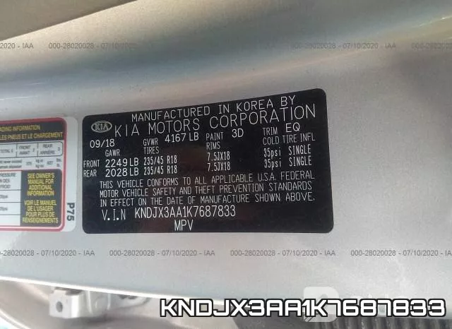 KNDJX3AA1K7687833 фото 10