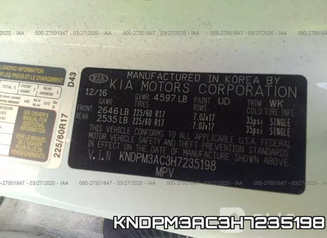 KNDPM3AC3H7235198 фото 10