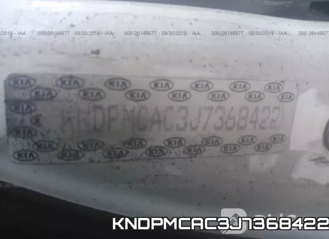 KNDPMCAC3J7368422 фото 10