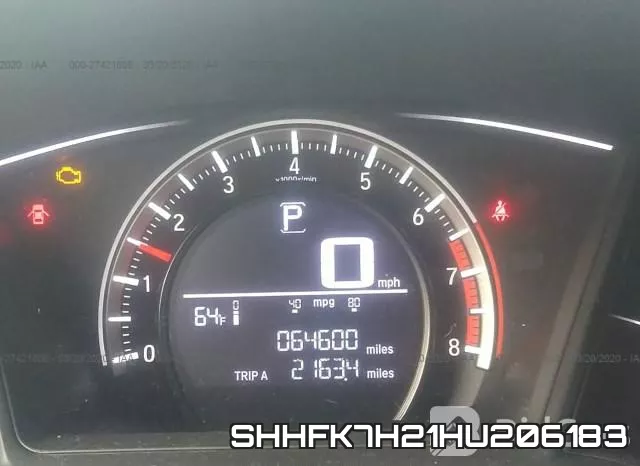 SHHFK7H21HU206183 фото 8