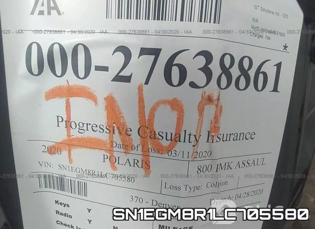 SN1EGM8R1LC705580 фото 8