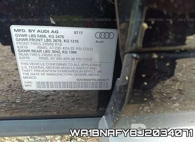 WA1BNAFY8J2034071 фото 10