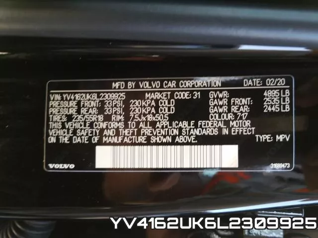 YV4162UK6L2309925 фото 2