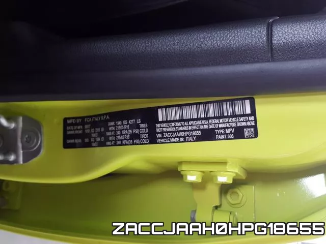 ZACCJAAH0HPG18655 фото 2