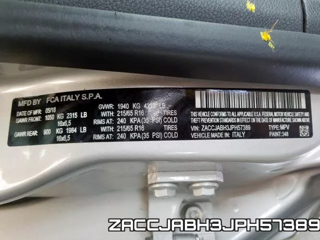 ZACCJABH3JPH57389 фото 2