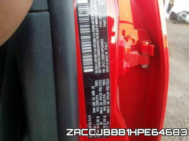 ZACCJBBB1HPE64683 фото 2