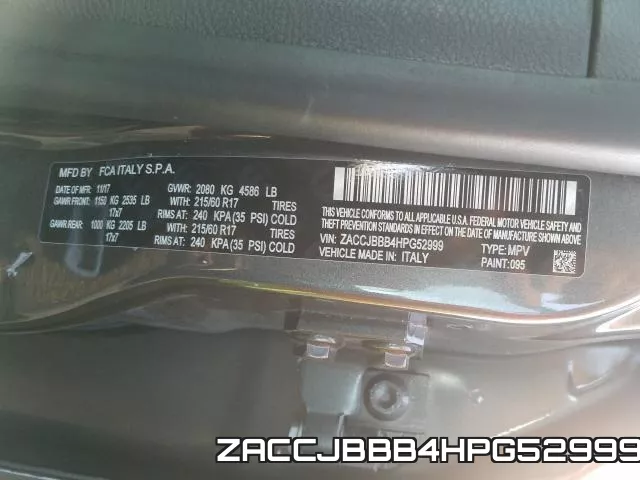 ZACCJBBB4HPG52999 фото 2