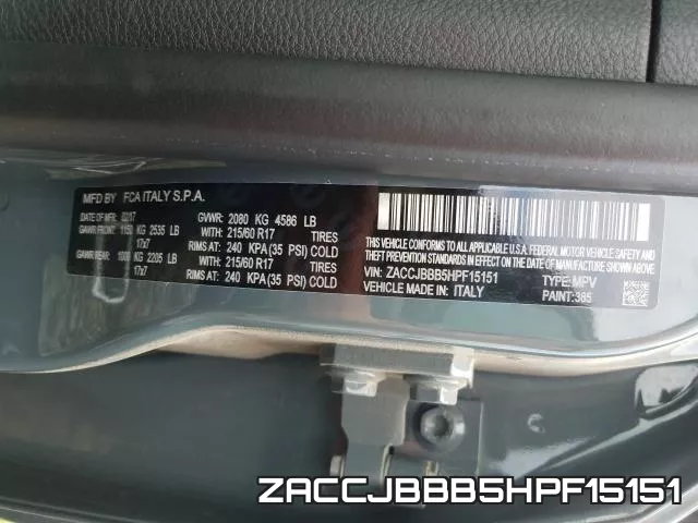 ZACCJBBB5HPF15151 фото 2