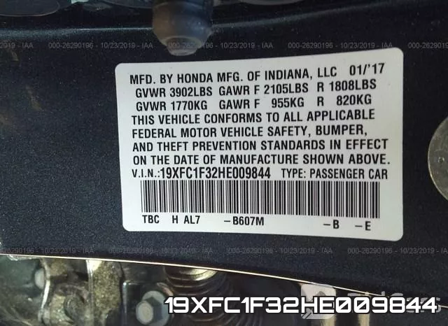 19XFC1F32HE009844 фото 10