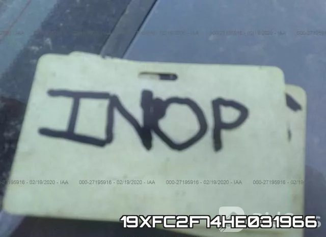 19XFC2F74HE031966 фото 8