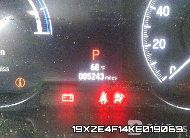 19XZE4F14KE019063 фото 8