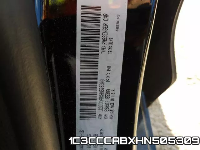 1C3CCCABXHN505309 фото 2